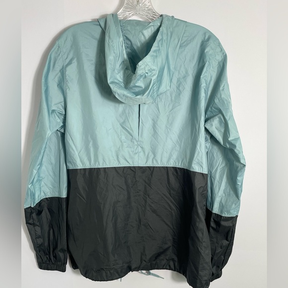 Columbia Blue Teal Black Mesh Windbreaker Zip Up Running Jacket Size Small - Picture 5 of 14